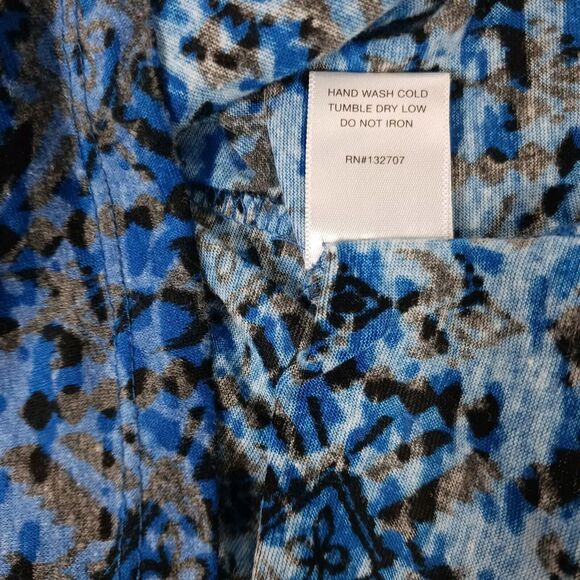 Kirra Womens Crop Tie Up Front Blue Size Small Boho Festival - Picture 7 of 7